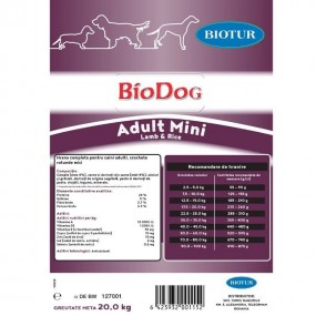 Biodog Adult Mini Lamb&rice 20kg