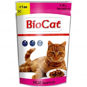 Biocat Plic Ficat In Sos 100gr(24/bax)