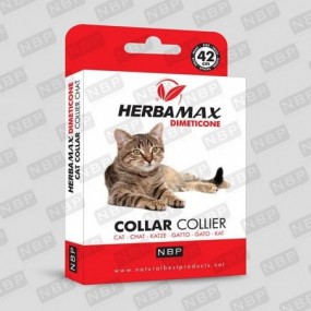 Zgarda Antiparazitara Cu Dimeticona Pentru Pisica Max Herba 42 Cm
