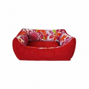 Culcus Textil Pentru Caini Si Pisici Libra M Red 45x60x21 Cm