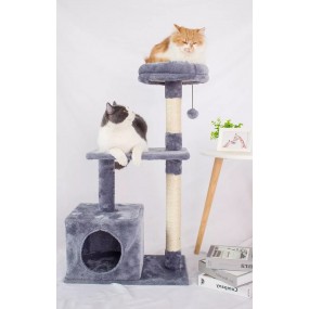 Ansamblu de joaca pentru pisici, PROpets, cu culcus si biluta pentru joaca, 88 cm
