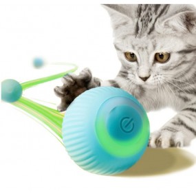 Jucarie inteligenta, PROpets, se misca singura, interactiva, electrica, pentru pisici, Silicon, Rotire 360°