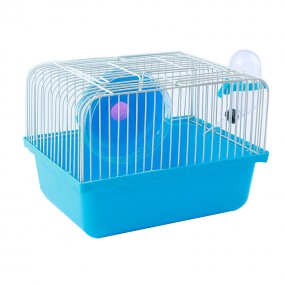 Colivie portabila pentru hamsteri, accesorii incluse, mix de culori 23 x 17 x 15 cm